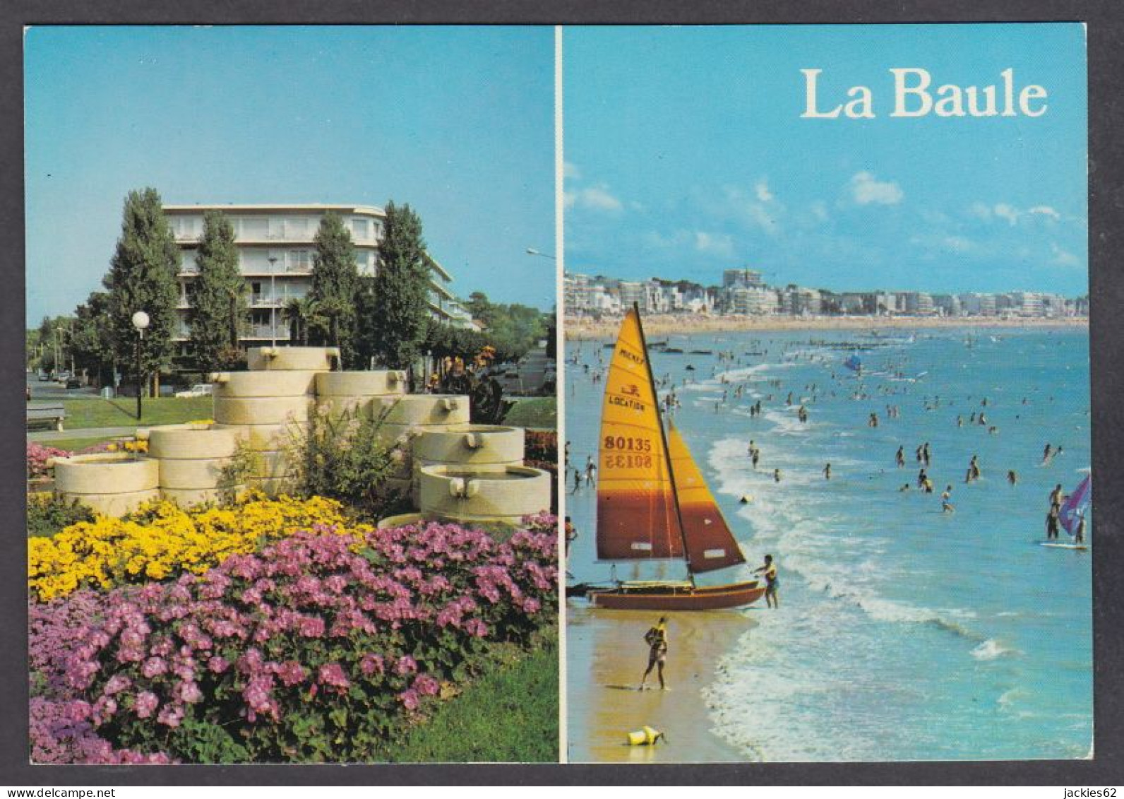 123465/ LA BAULE, La Fontaine Fleurie Et La Plage - La Baule-Escoublac