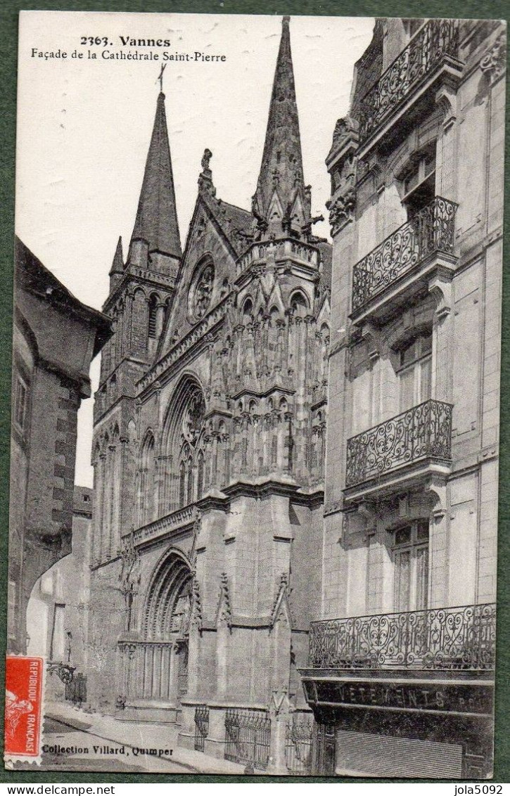 56 - VANNES - Façade De La Cathédrale Saint-Pierre - Vannes