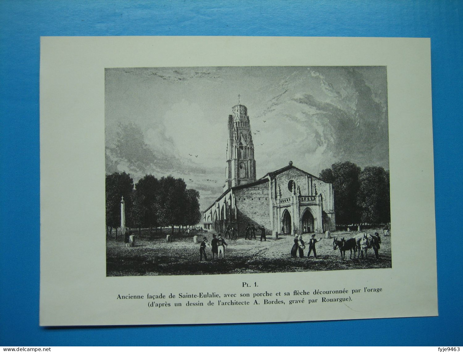 (1937) Église SAINTE-EULALIE De BORDEAUX (14 Illustrations) - Ohne Zuordnung