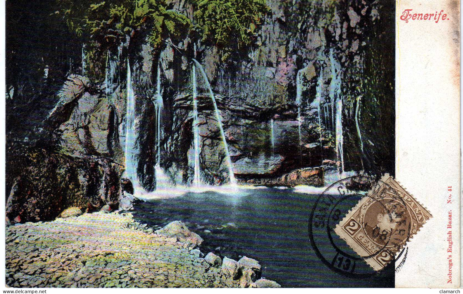 ESPAGNE-Iles Canaries-Tenerife-Cascades (colorisé) 3051 - Tenerife