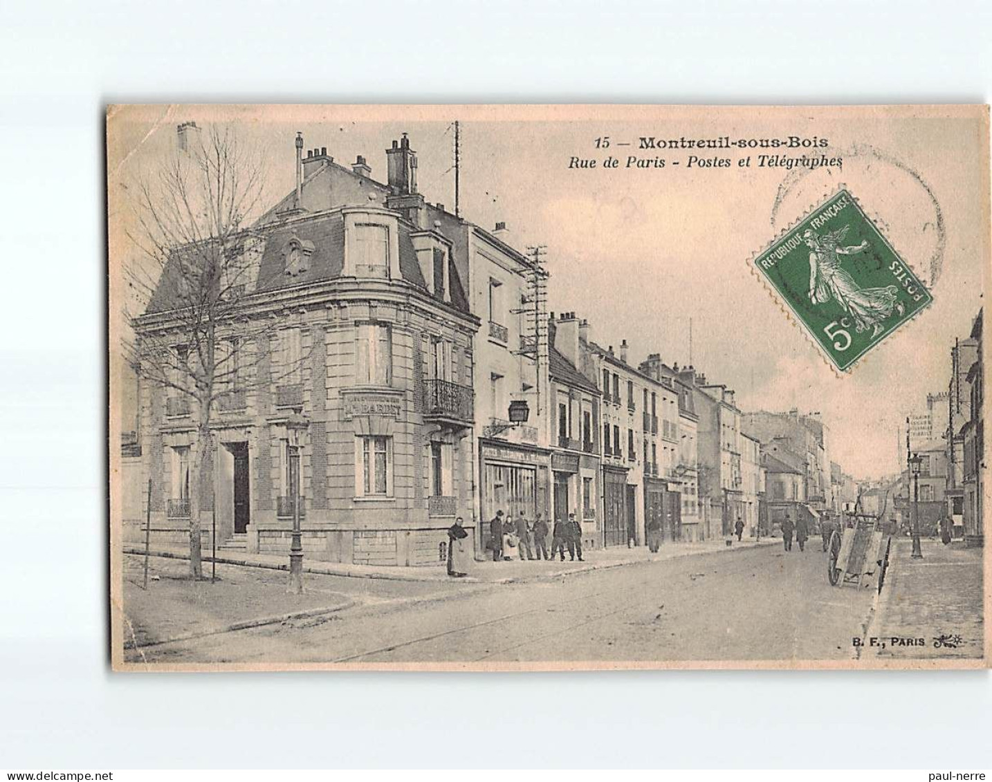 MONTREUIL SOUS BOIS : Rue De Paris, Postes Et Télégraphes - état - Montreuil