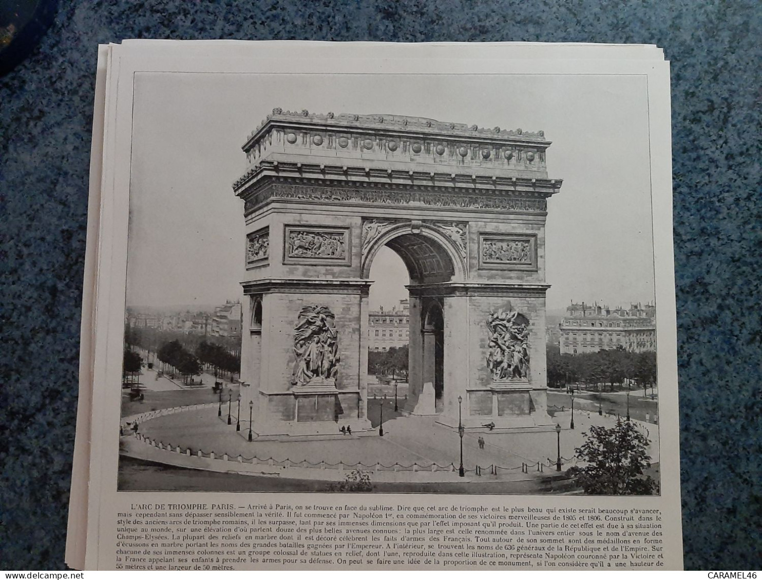 AFFICHE  - PHOTOGRAPHIQUE   - L' ARC DE TRIOMPHE , PARIS - Afiches