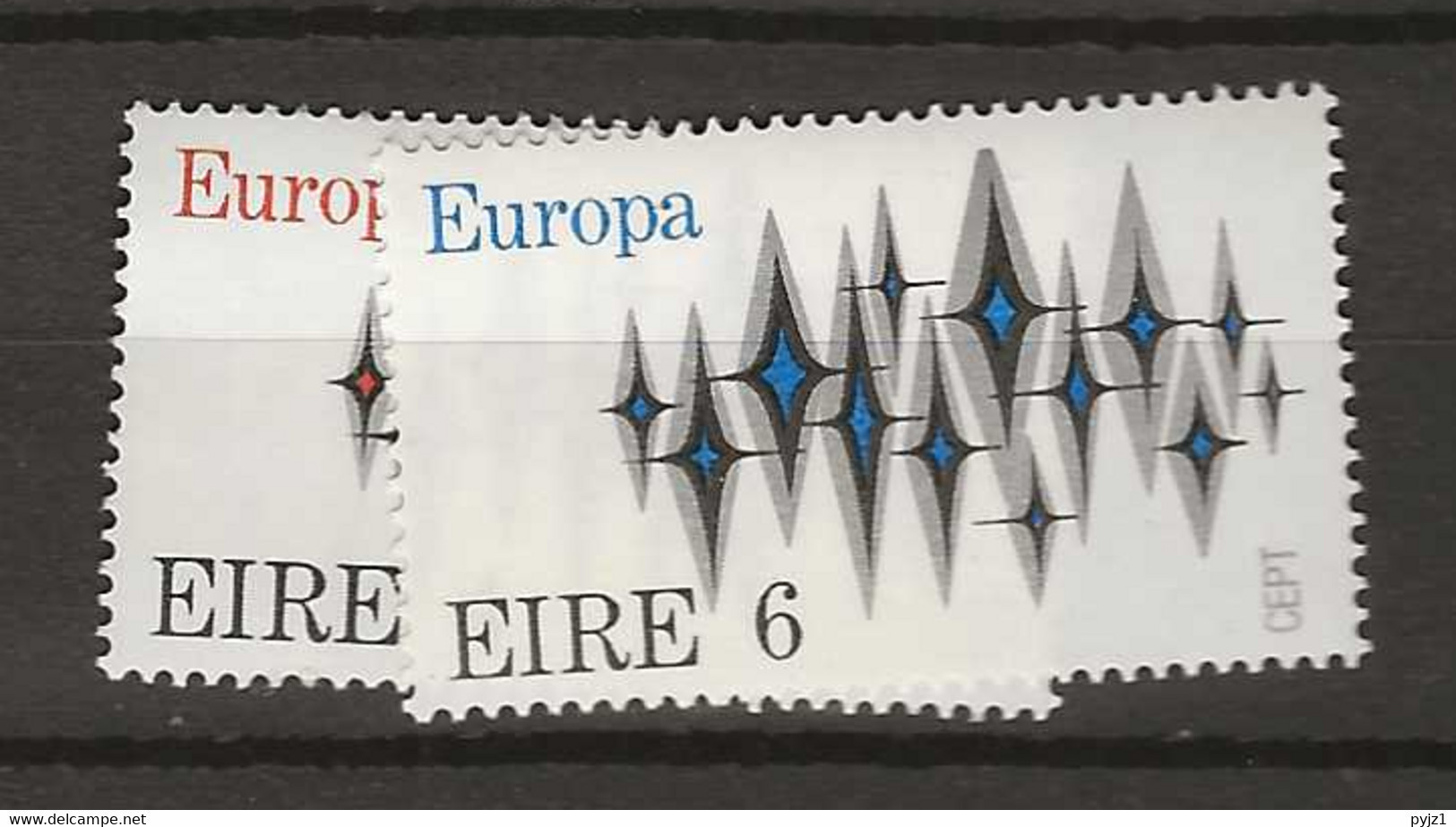 1972 MNH Ireland Mi 276-77  Postfris** - Unused Stamps