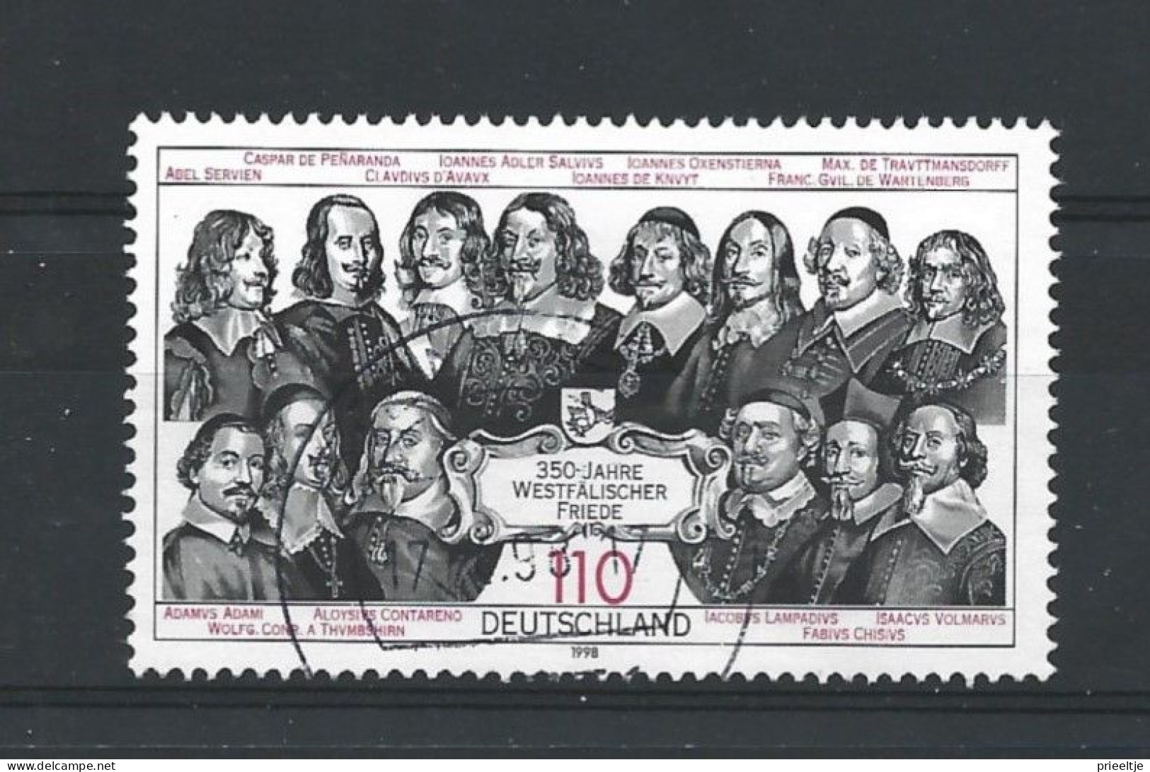 DBP 1998 Westfalen Treaty 350th Anniv. Y.T. 1811 (0) - Used Stamps