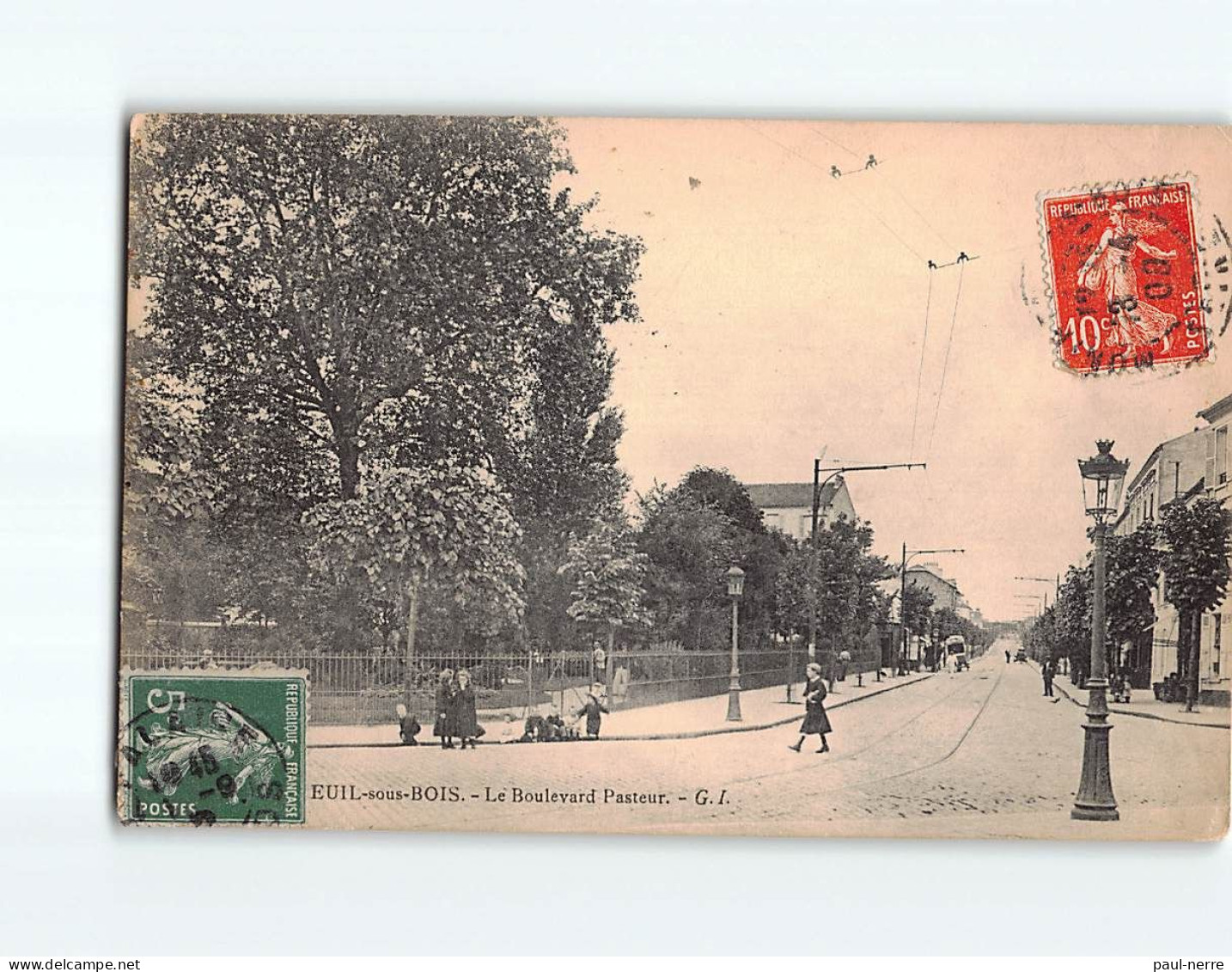 MONTREUIL SOUS BOIS : Le Boulevard Pasteur - état - Montreuil