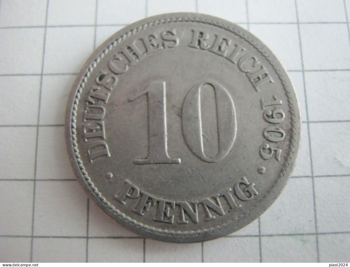 Germany 10 Pfennig 1905 A - 10 Pfennig