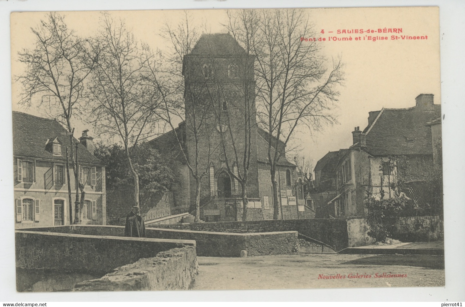 SALIES DE BÉARN - Pont De L'Oumé Et L'Eglise Saint Vincent - Salies De Bearn