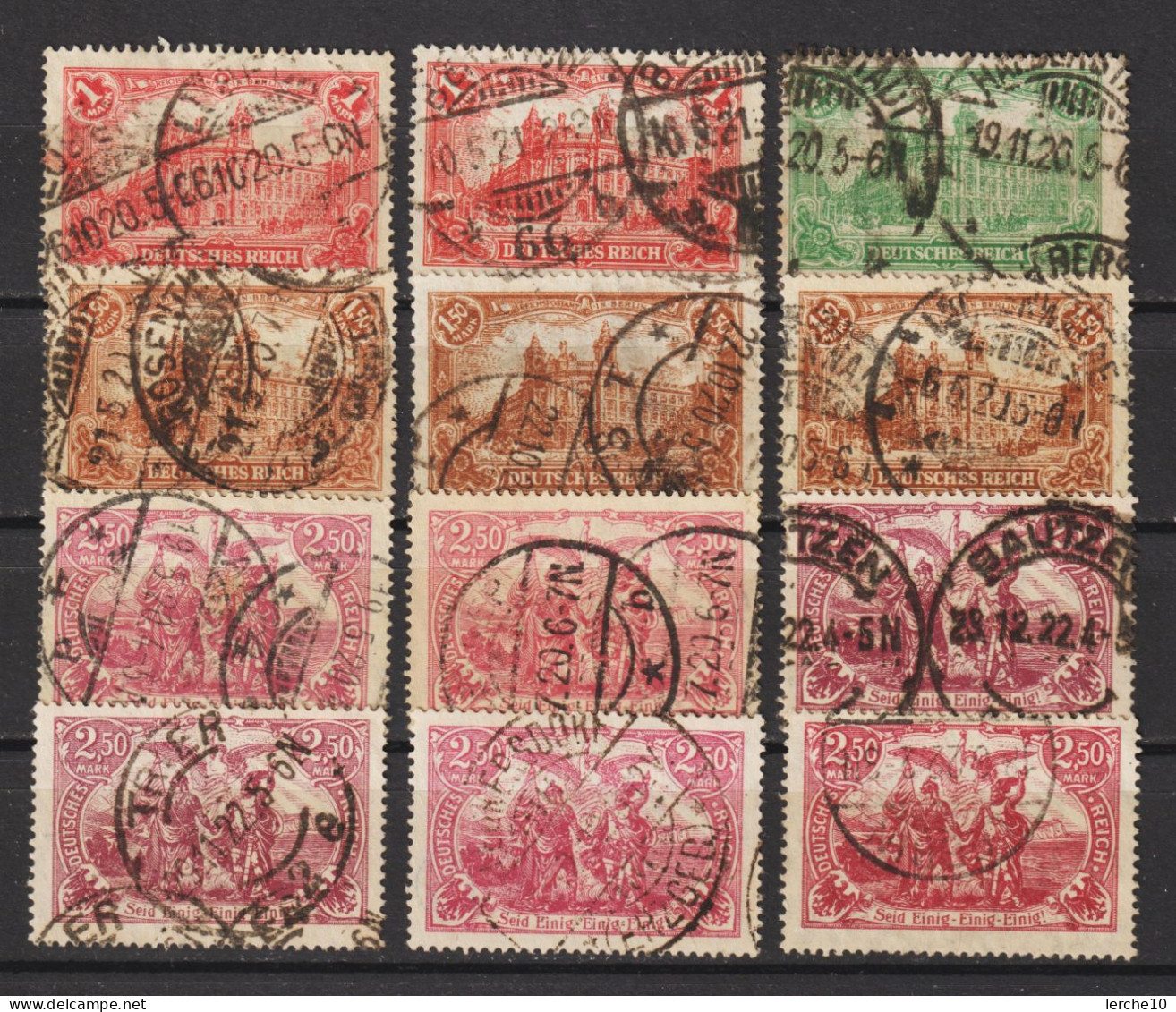 MiNr. A 113-115 Gestempelt, Geprüft  (0303) - Used Stamps