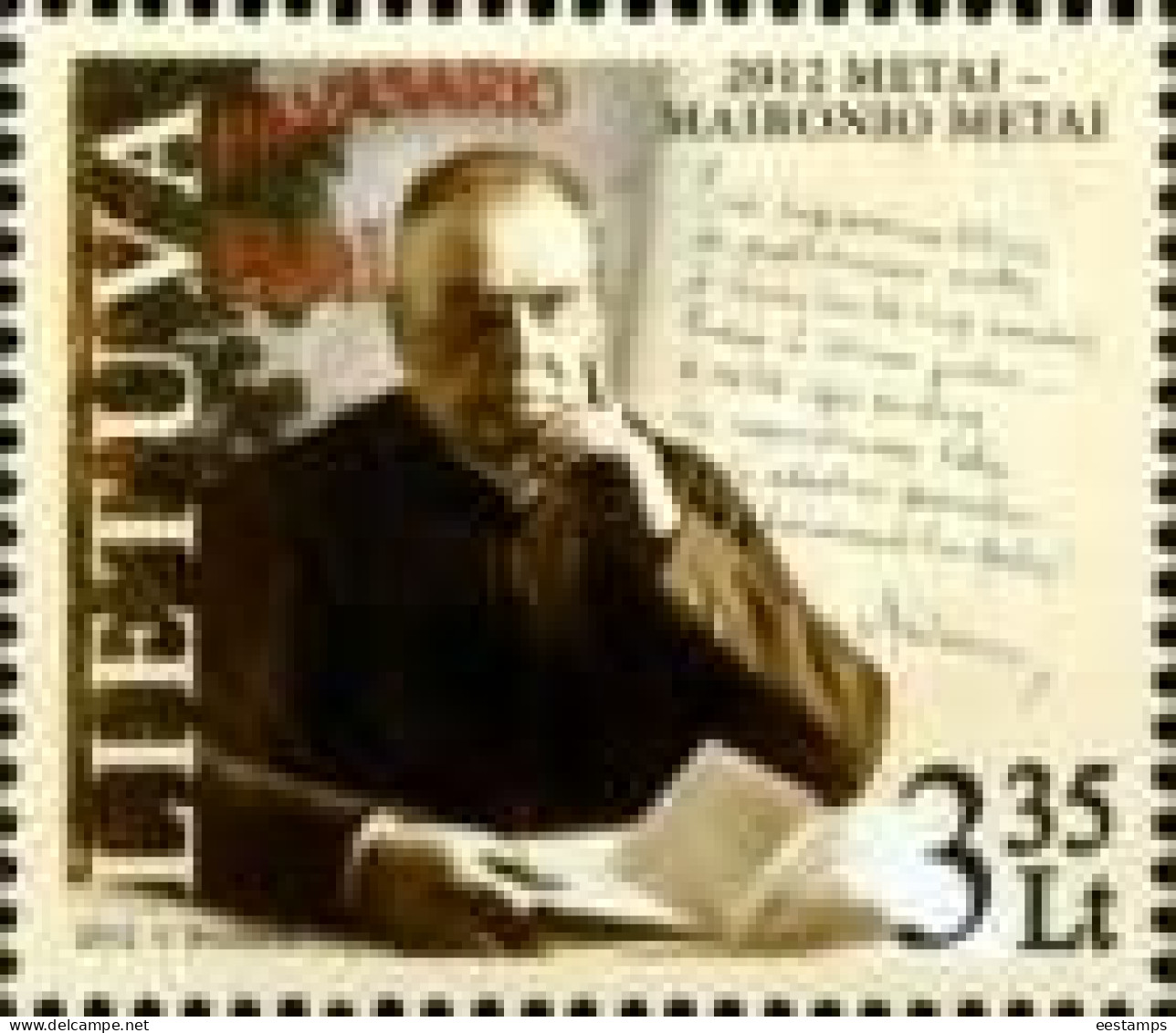 Lithuania 2012 . 2012 - The Year Of Maironis. 1v. Michel # 1099 - Litouwen
