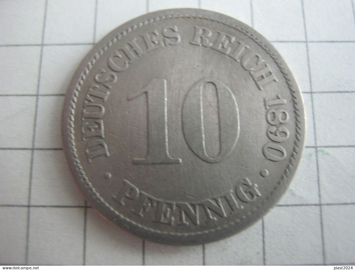 Germany 10 Pfennig 1890 A - 10 Pfennig