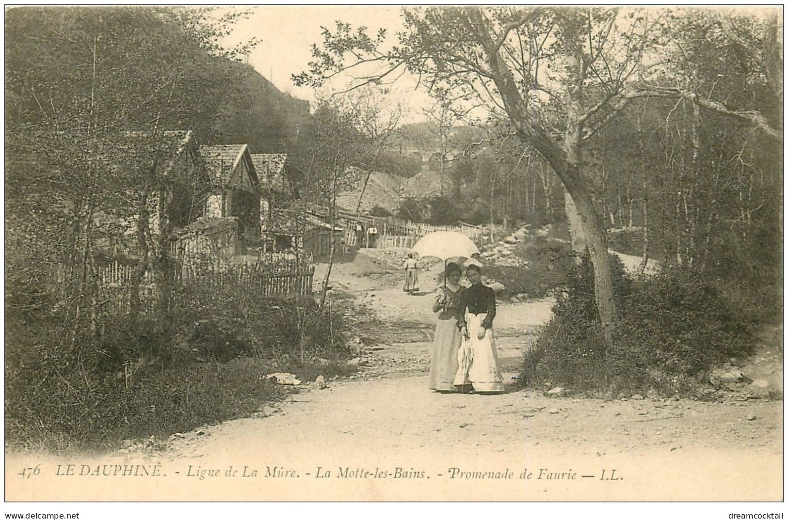 38 LA MOTTE-LES-BAINS. Promenade De Faurie Vers 1900 - La Mure