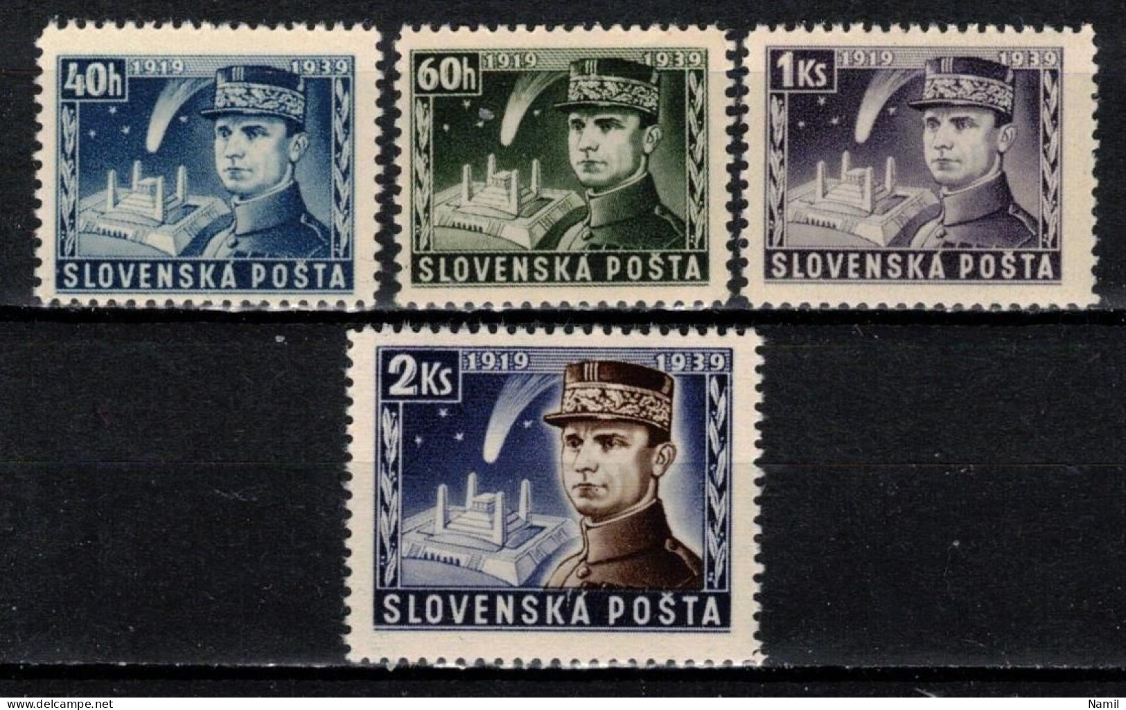 Slovaquie 1939 Mi I-IV (Yv 32-5), (MNH)** - Unused Stamps