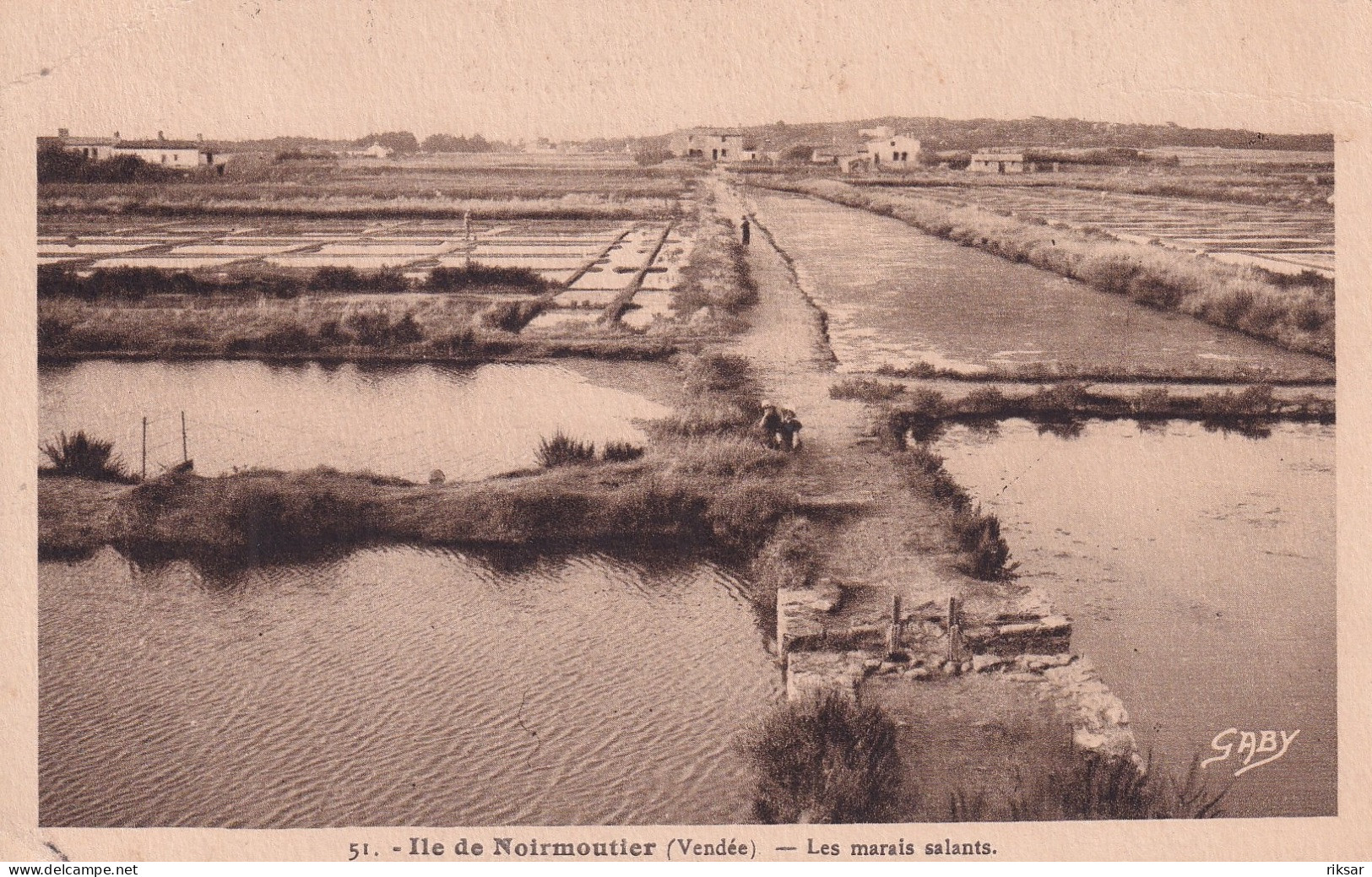 ILE DE NOIRMOUTIER(SEL) MARAIS SALANTS(VIGNETTE) - Ile De Noirmoutier