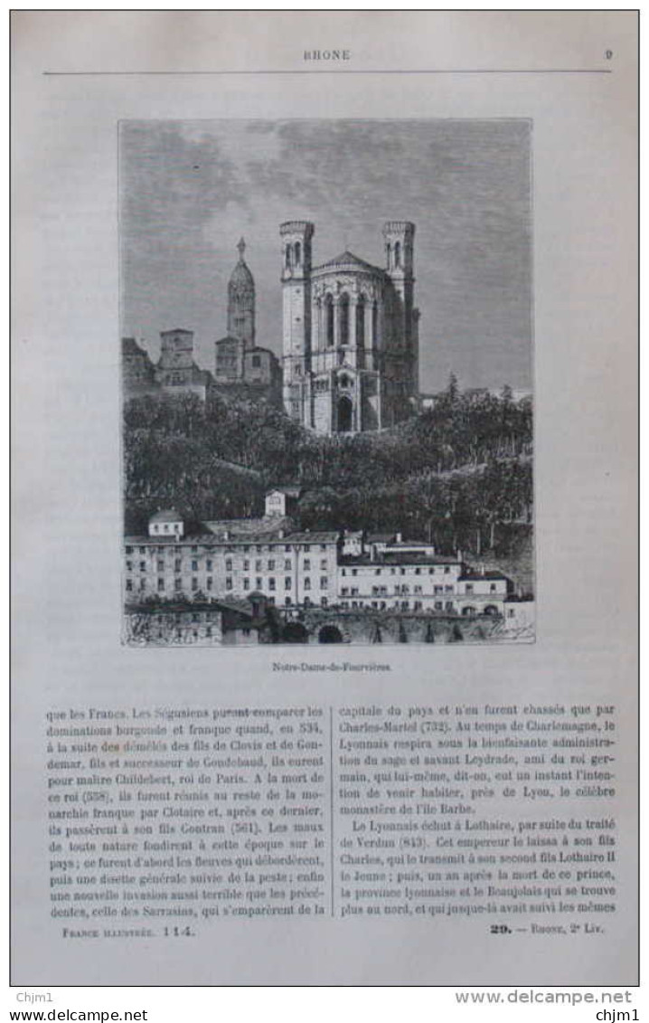 Notre-Dame-de-Fourvières - Page Original 1882 - Documents Historiques