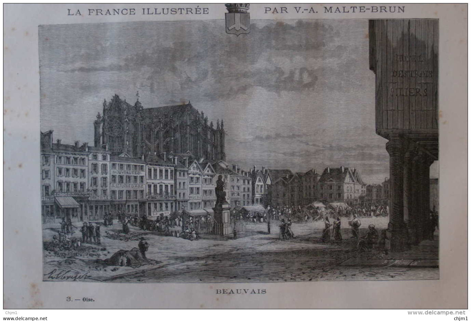 Beauvais - Page Original 1882 - Documents Historiques