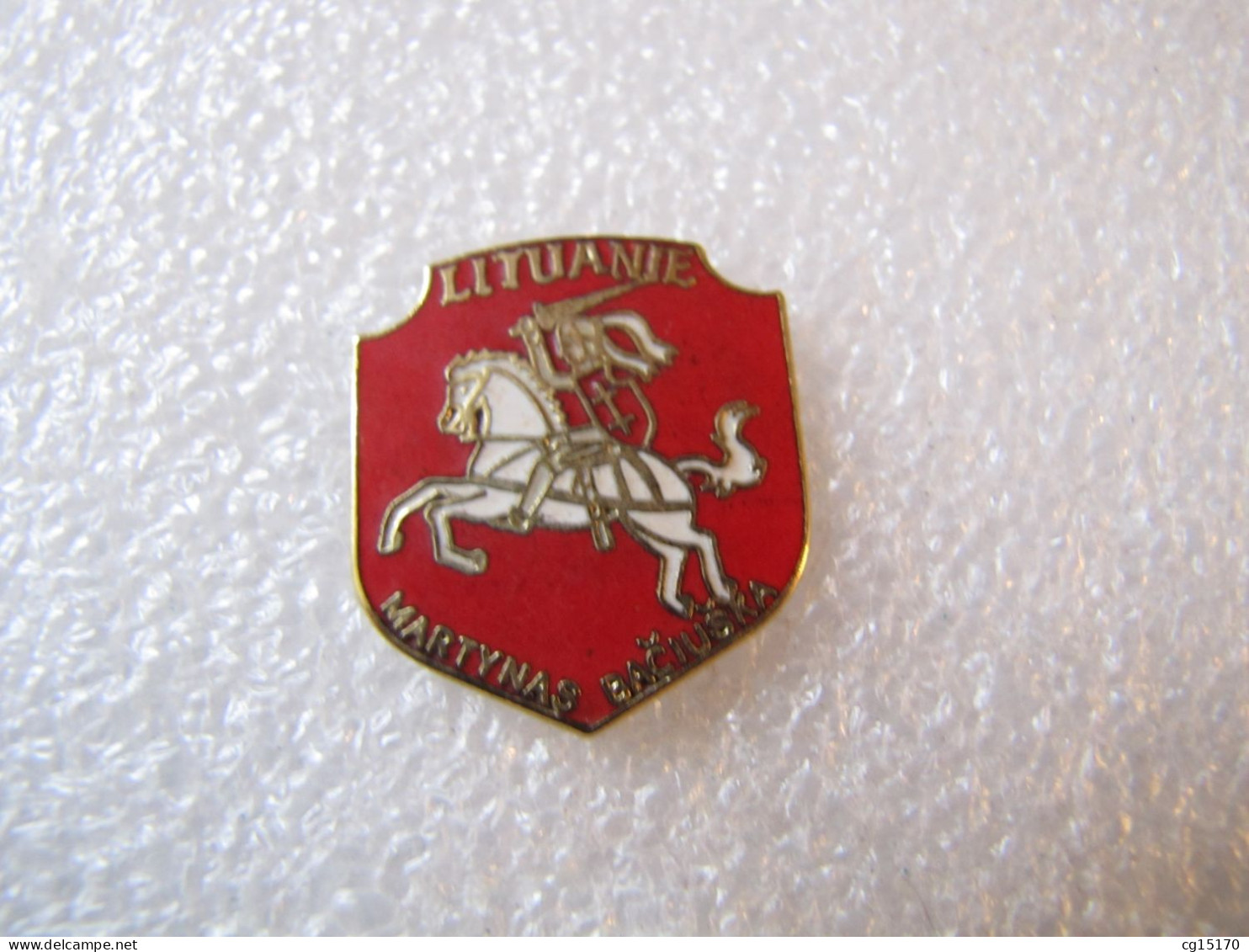 TOP  PIN'S    LITUANIE     MARTYNAS  BACIUSKA    Email Grand Feu  BLASON - Other & Unclassified