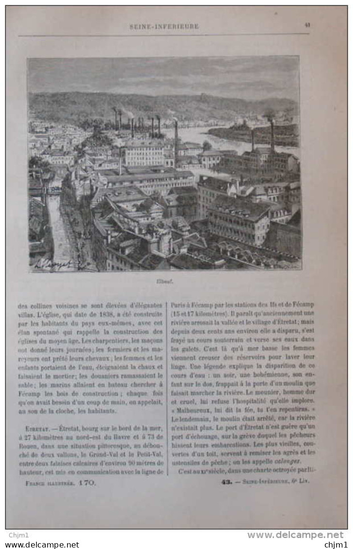 Elboeuf - Page Original 1882 - Documents Historiques