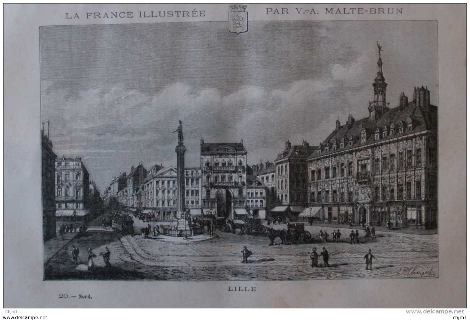 Lille - Page Original 1882 - Documents Historiques