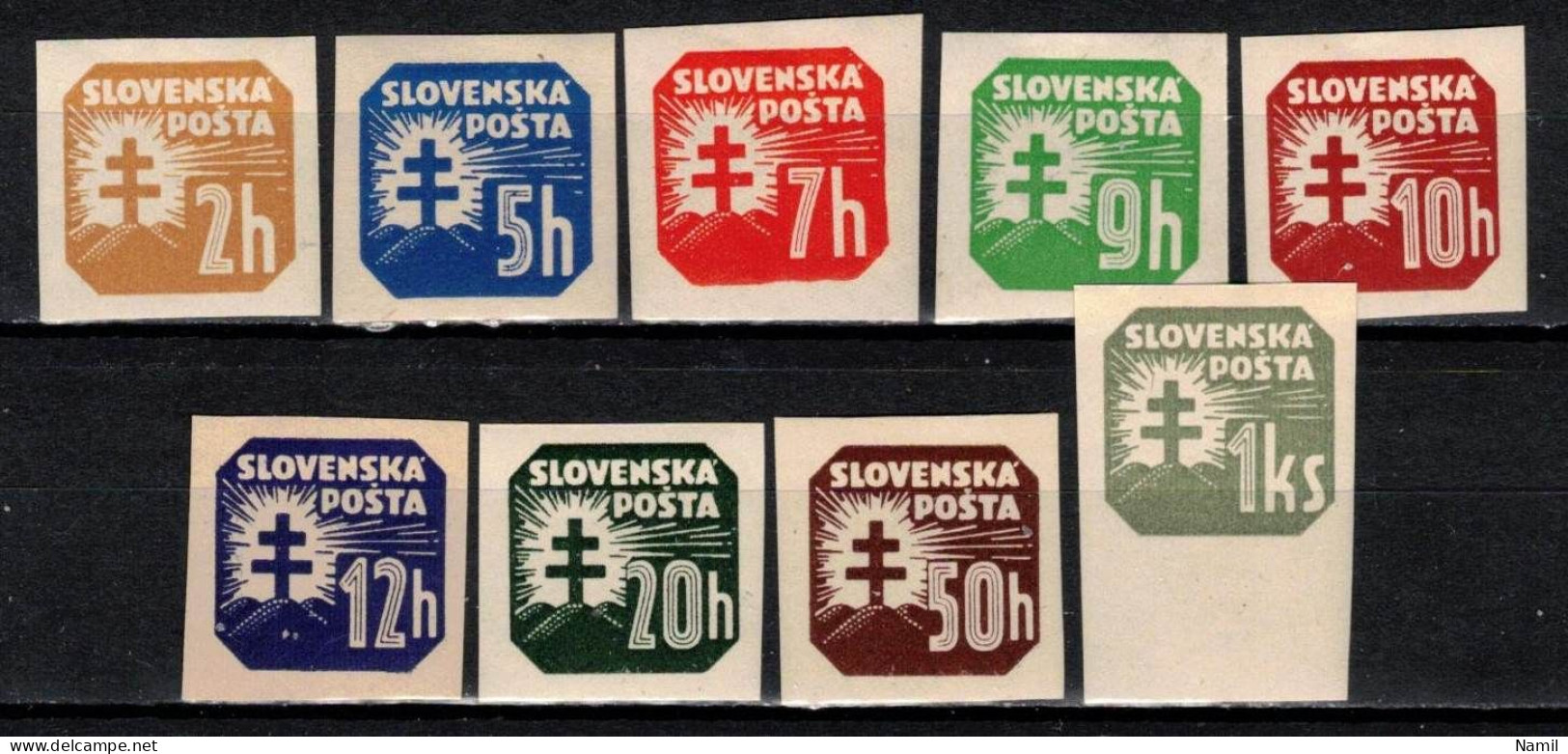 Slovaquie 1939 Mi 54-65 X (Yv TPJ 10-18), (MNH)** - Unused Stamps