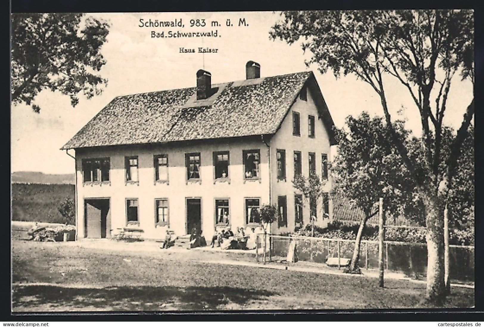 AK Schönwald /Schwarzwald, Ansicht Des Hauses Kaiser  - Autres & Non Classés
