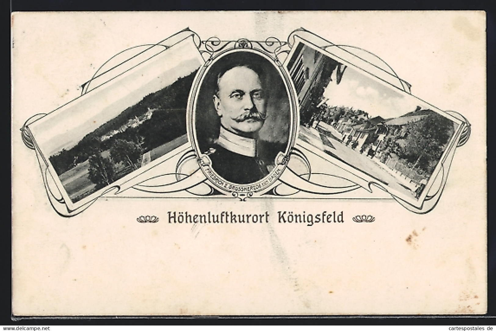 AK Königsfeld / Baden, Friedrich II. Grossherzog Von Baden, Strassenpartie  - Baden-Baden