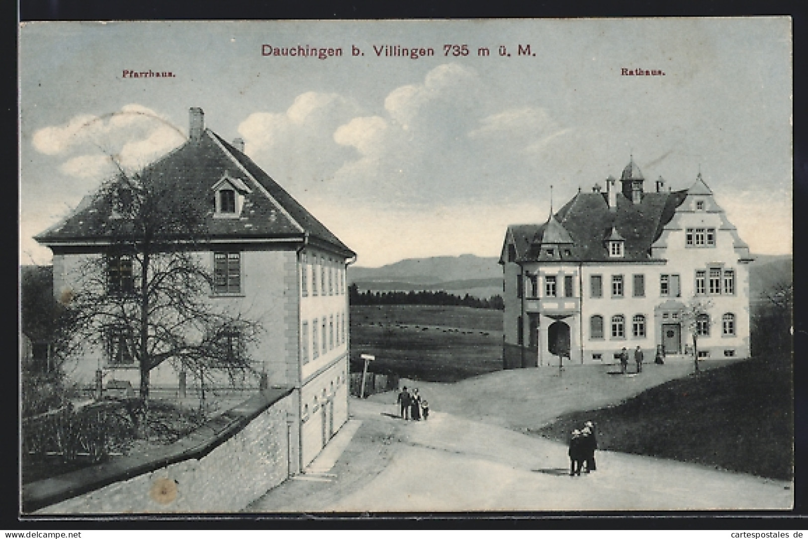 AK Dauchingen, Pfarrhaus, Rathaus  - Other & Unclassified