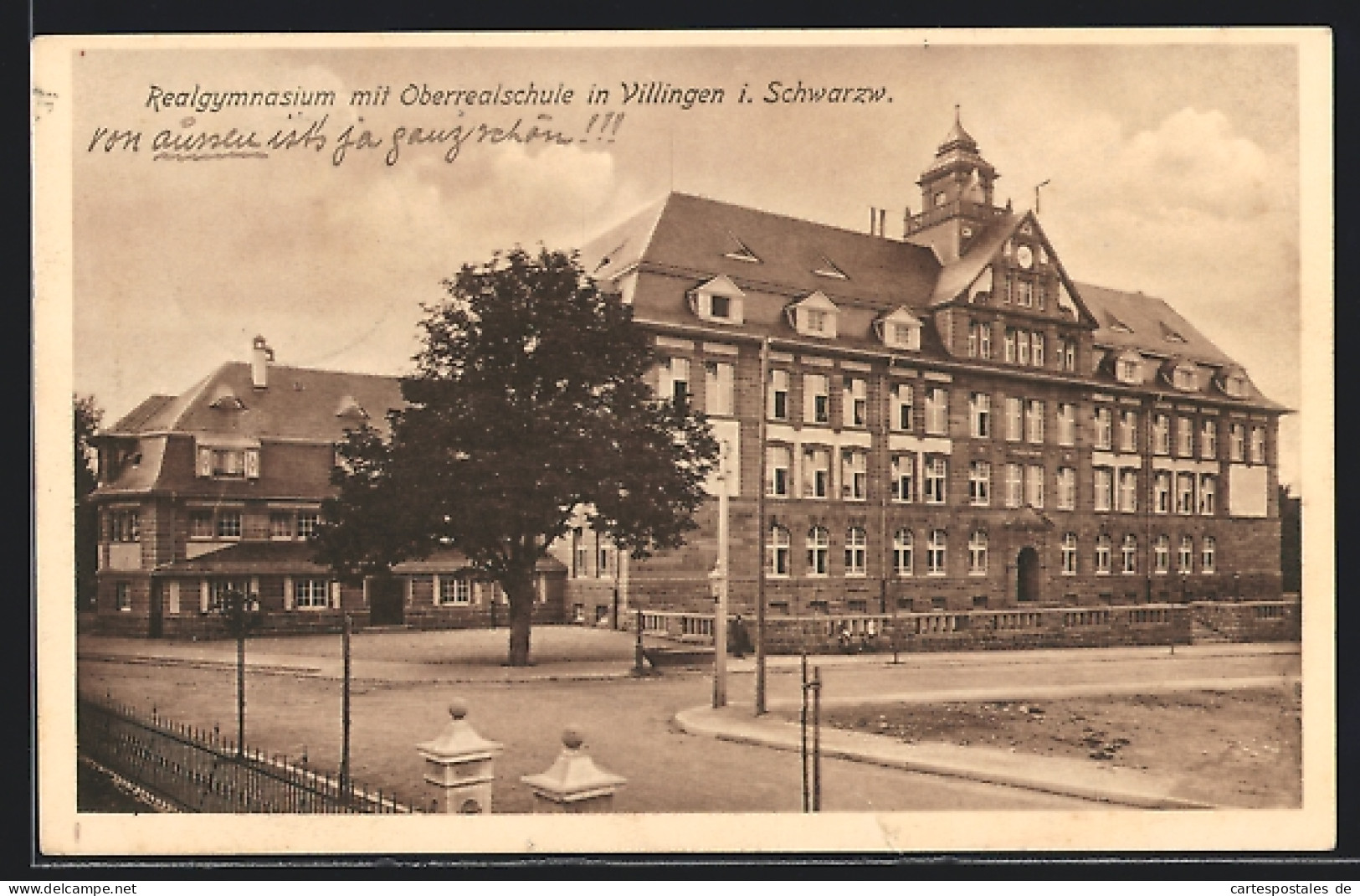 AK Villingen I. Schwarzw., Realgymnasium Mit Oberrealschule  - Autres & Non Classés