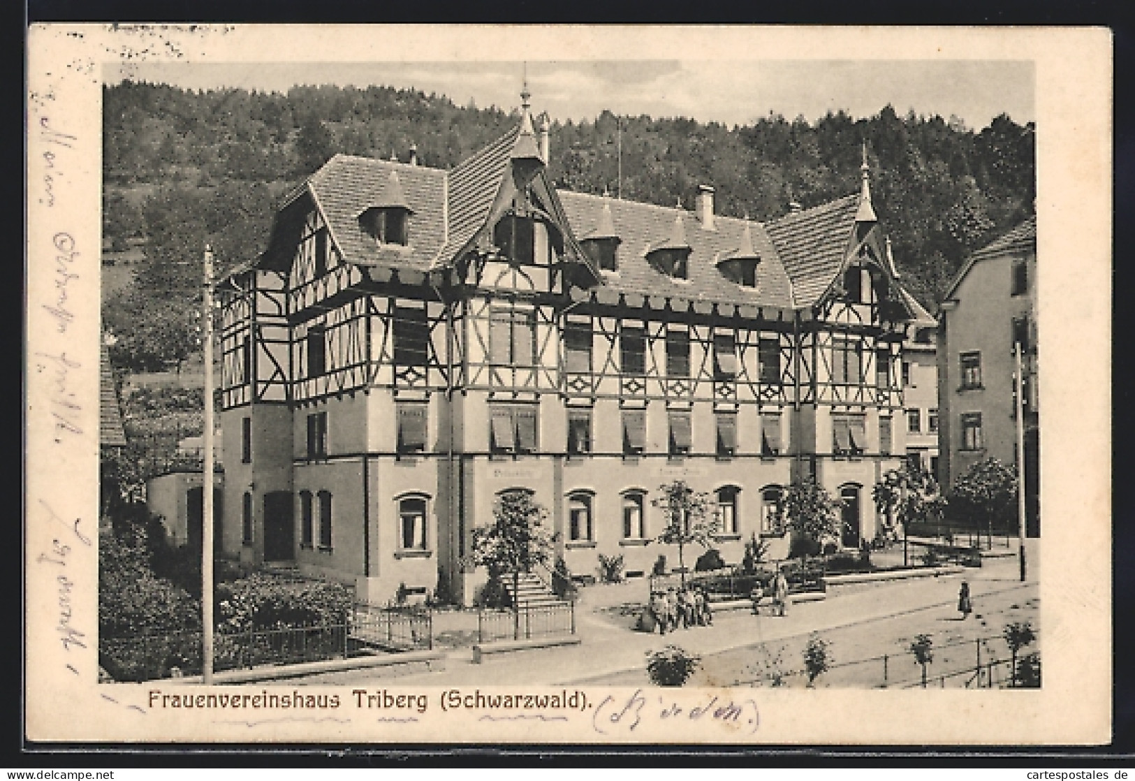 AK Triberg /Schwarzwald, Partie Am Frauenvereinshaus  - Triberg
