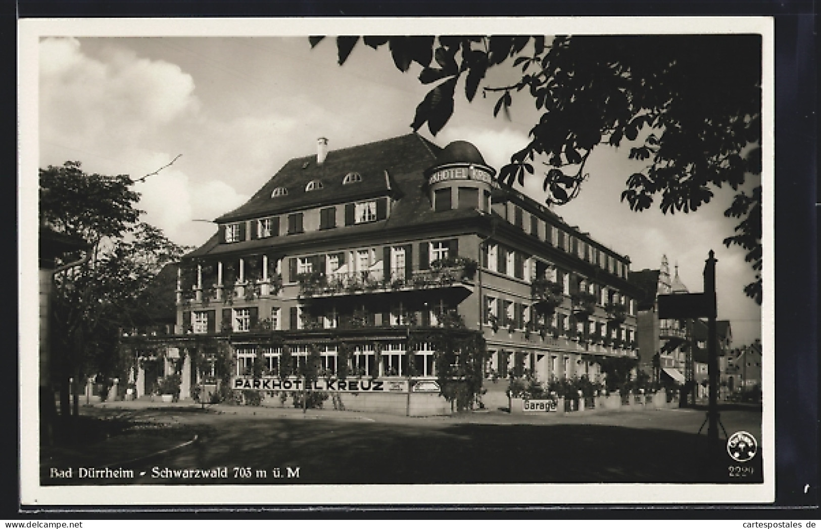 AK Bad Dürrheim /Schwarzwald, Parkhotel Kreuz  - Bad Duerrheim