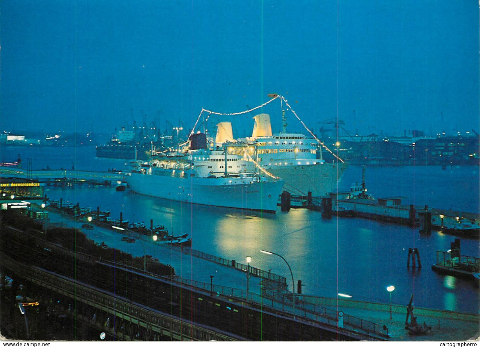 Navigation Sailing Vessels & Boats Themed Postcard Hamburg Ocean Liner - Voiliers