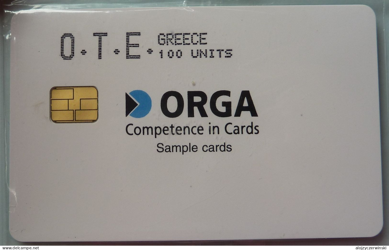 GRÈCE - Puce - ORGA TEST - Cartes D'échantillons - 100 Unités - Blister Menthe - Grèce