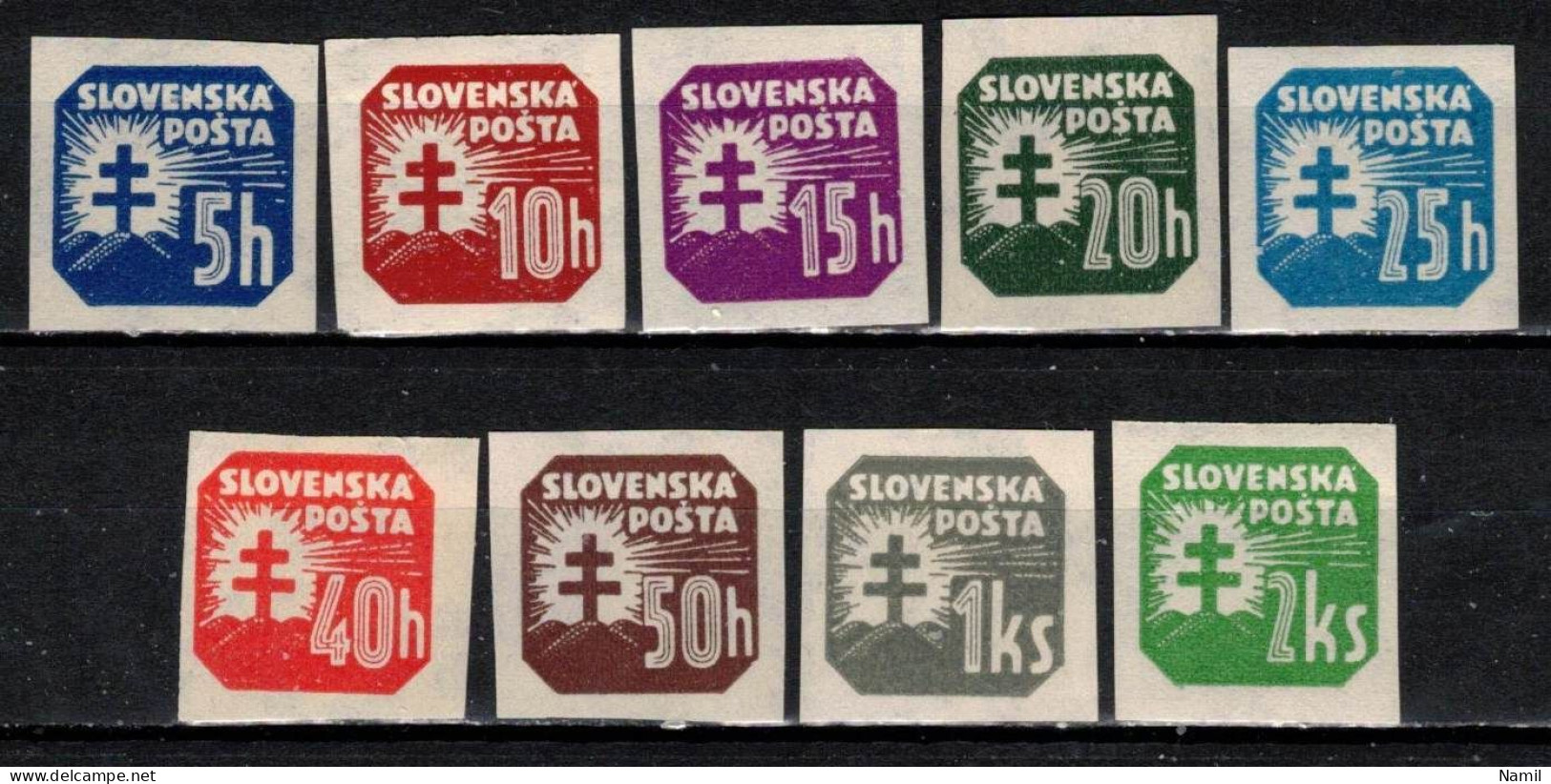 Slovaquie 1939 Mi 55-66 Y (Yv TPJ 19-27), (MNH)** - Nuevos