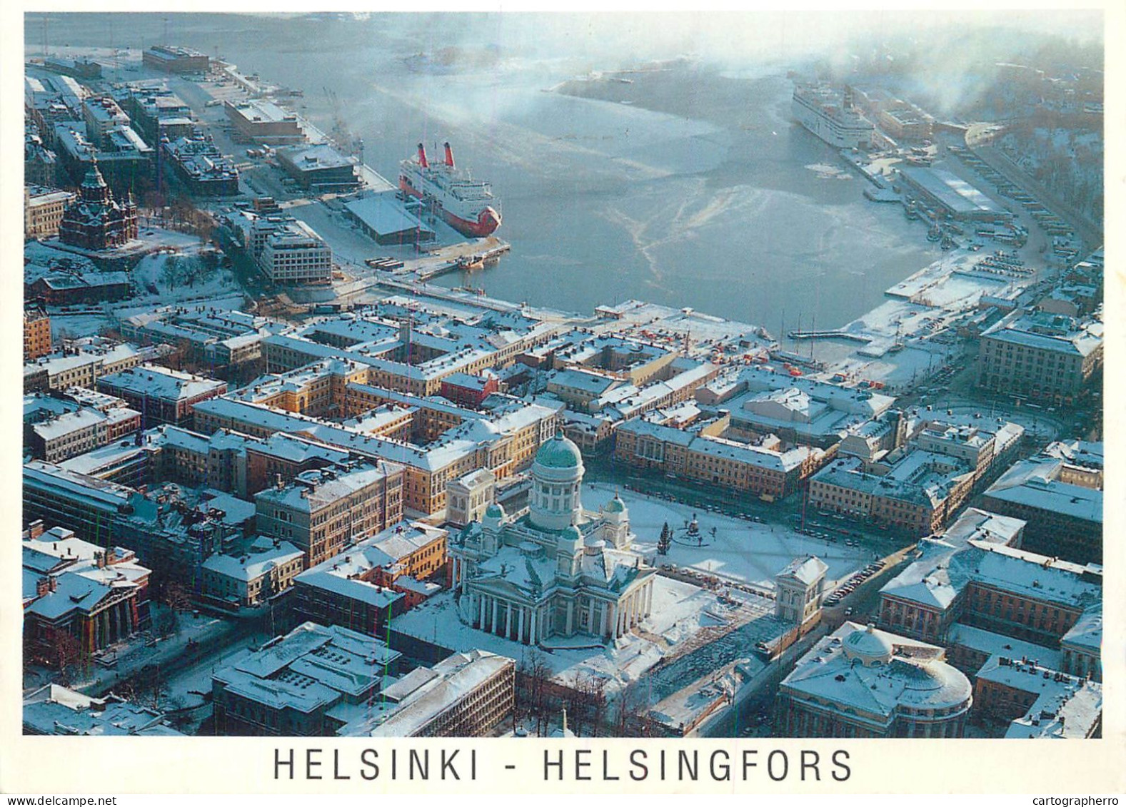 Navigation Sailing Vessels & Boats Themed Postcard Helsinki Ocean Liner Harbour - Voiliers
