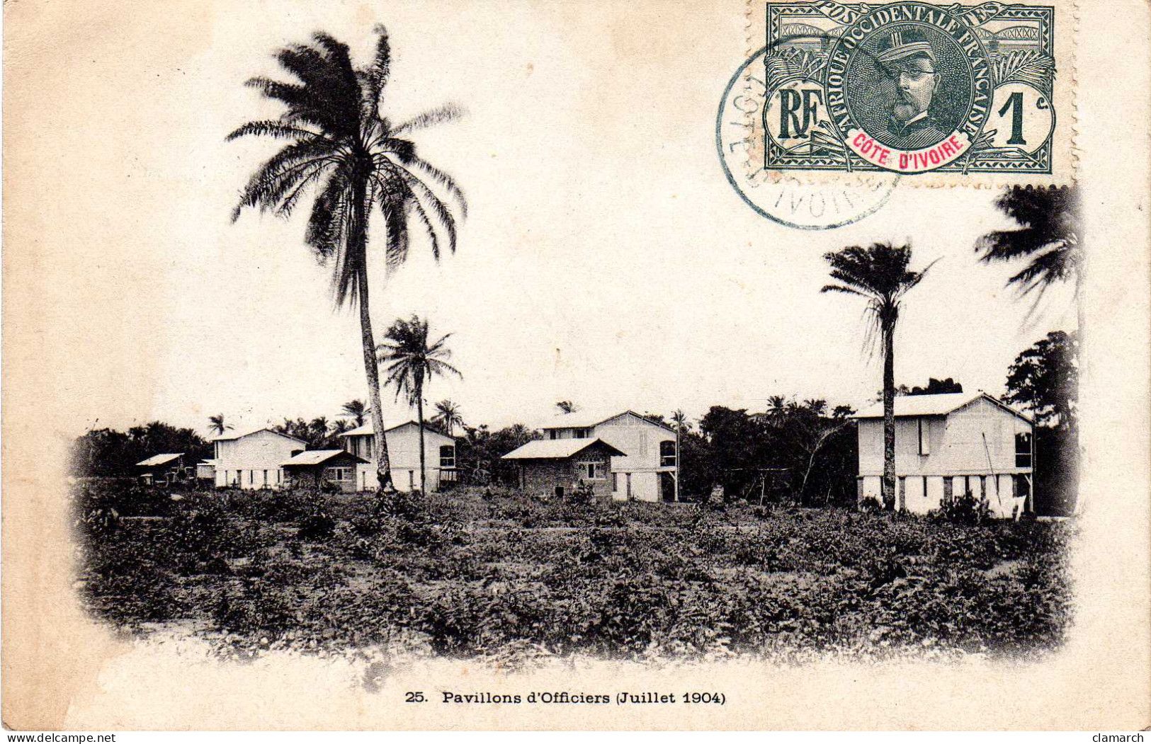 COTE D'IVOIRE-pavillons D'Officiers ( Juillet 1904) 25 - Côte-d'Ivoire