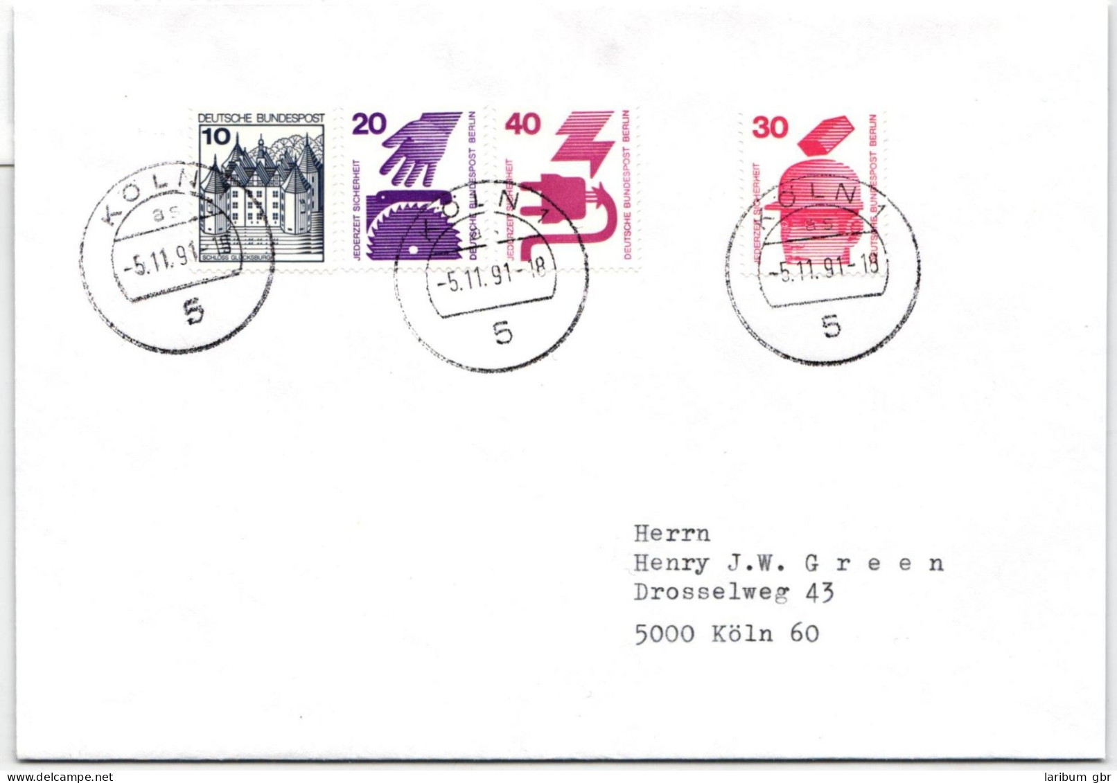 Berlin 404, 406/7 C U.a. Auf Brief Als Mischfrankatur #NG218 - Other & Unclassified