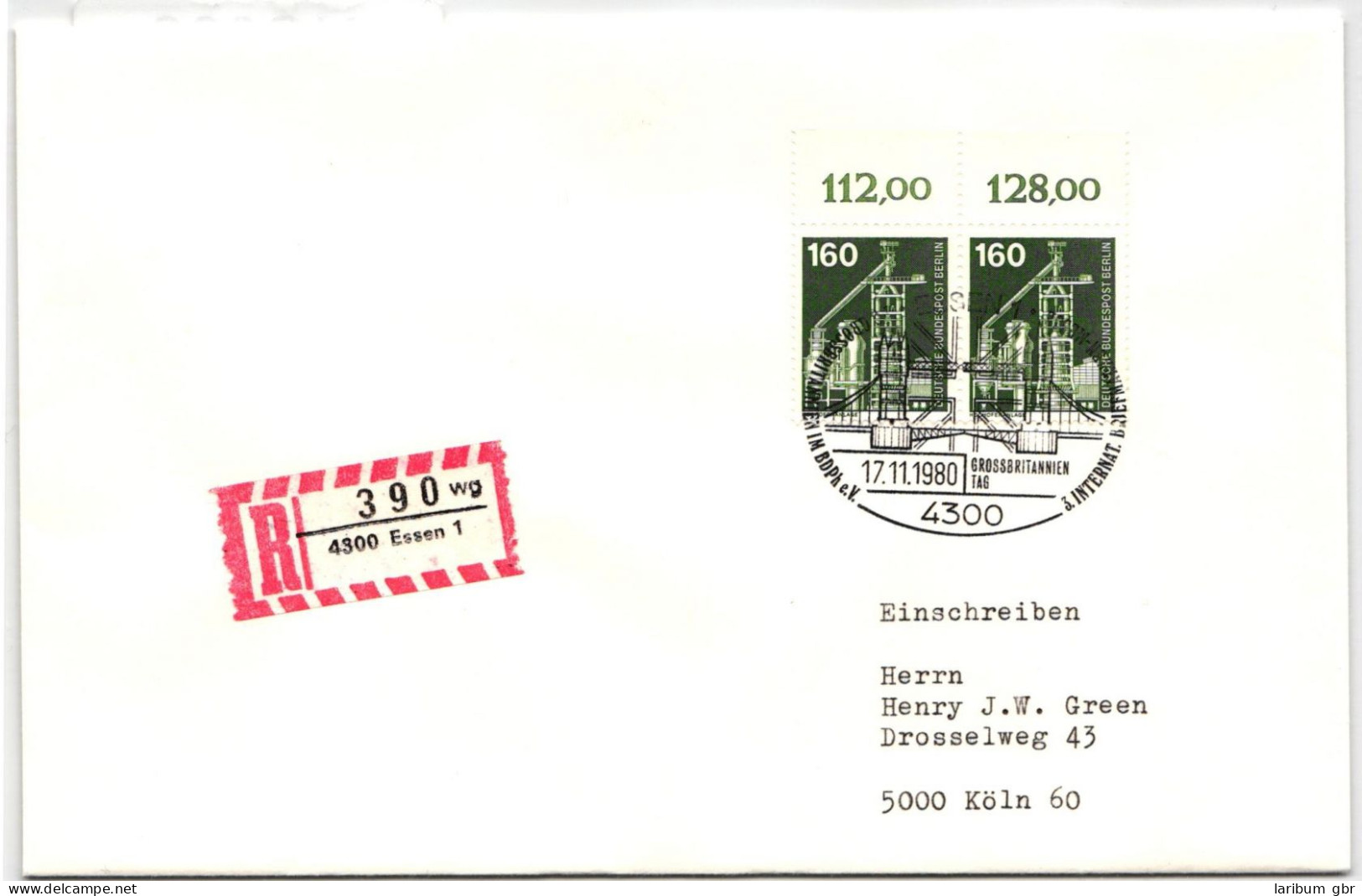 Berlin 505 Auf Brief Als Mehrfachfrankatur Vom Oberrand #NG326 - Autres & Non Classés