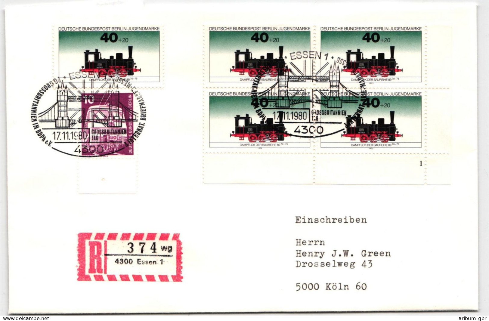 Berlin 489 FN Auf Brief Als Mehrfachfrankatur Formnummer 1 #NG308 - Andere & Zonder Classificatie