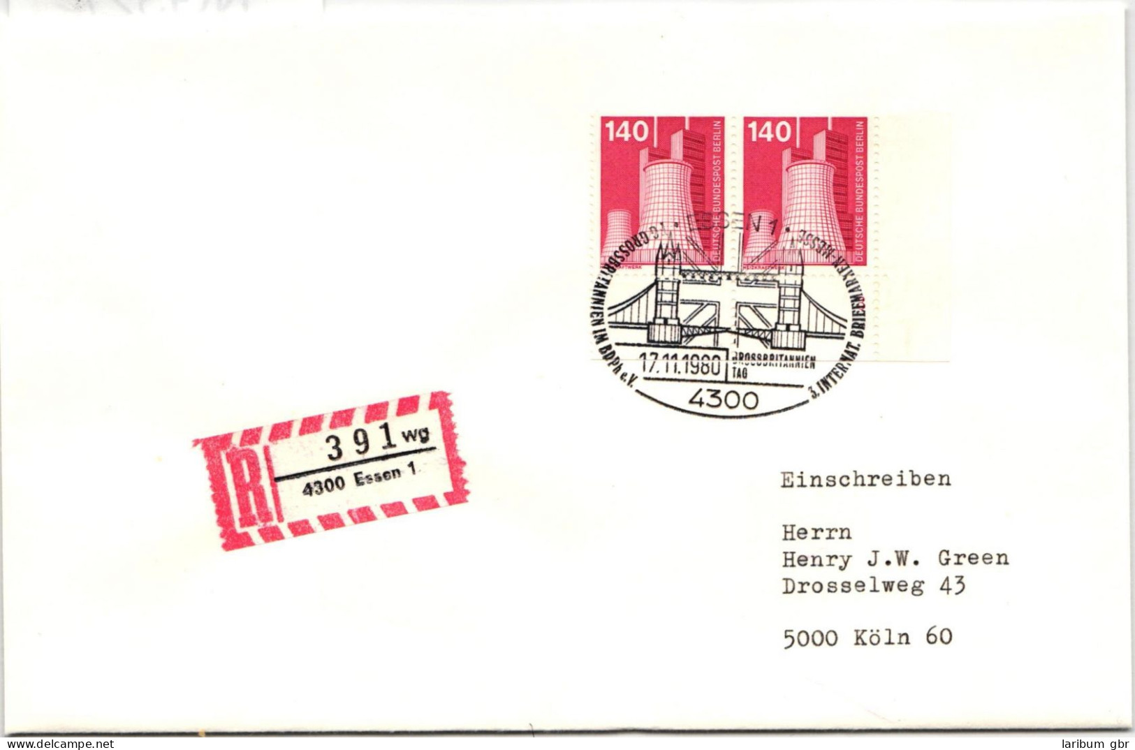 Berlin 504 Auf Brief Als Mehrfachfrankatur Vom Eckrand #NG327 - Other & Unclassified