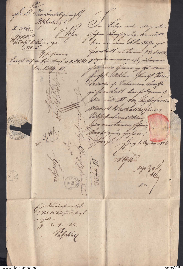 1836 ALTBRIEF FRAUSTADT K1 Nach GOSTYN Mit Inhalt    (32092 - Other & Unclassified