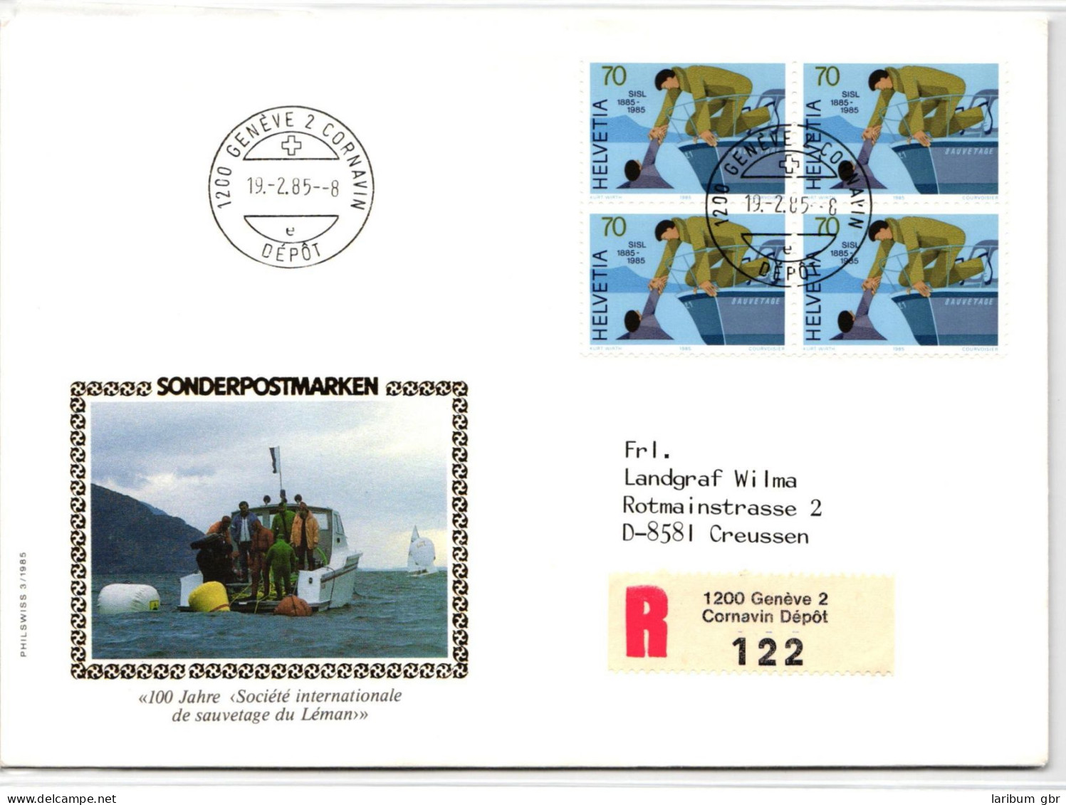 Schweiz 1292 Als Ersttagsbrief Als Mehrfachfrankatur #NO524 - Autres & Non Classés