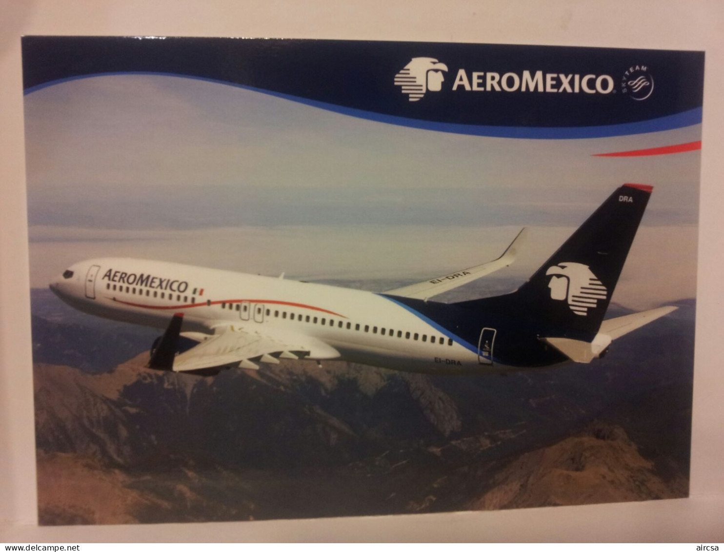 Airline Issue - AEROMEXICO Boeing 737 - Postcard2 - 1946-....: Moderne