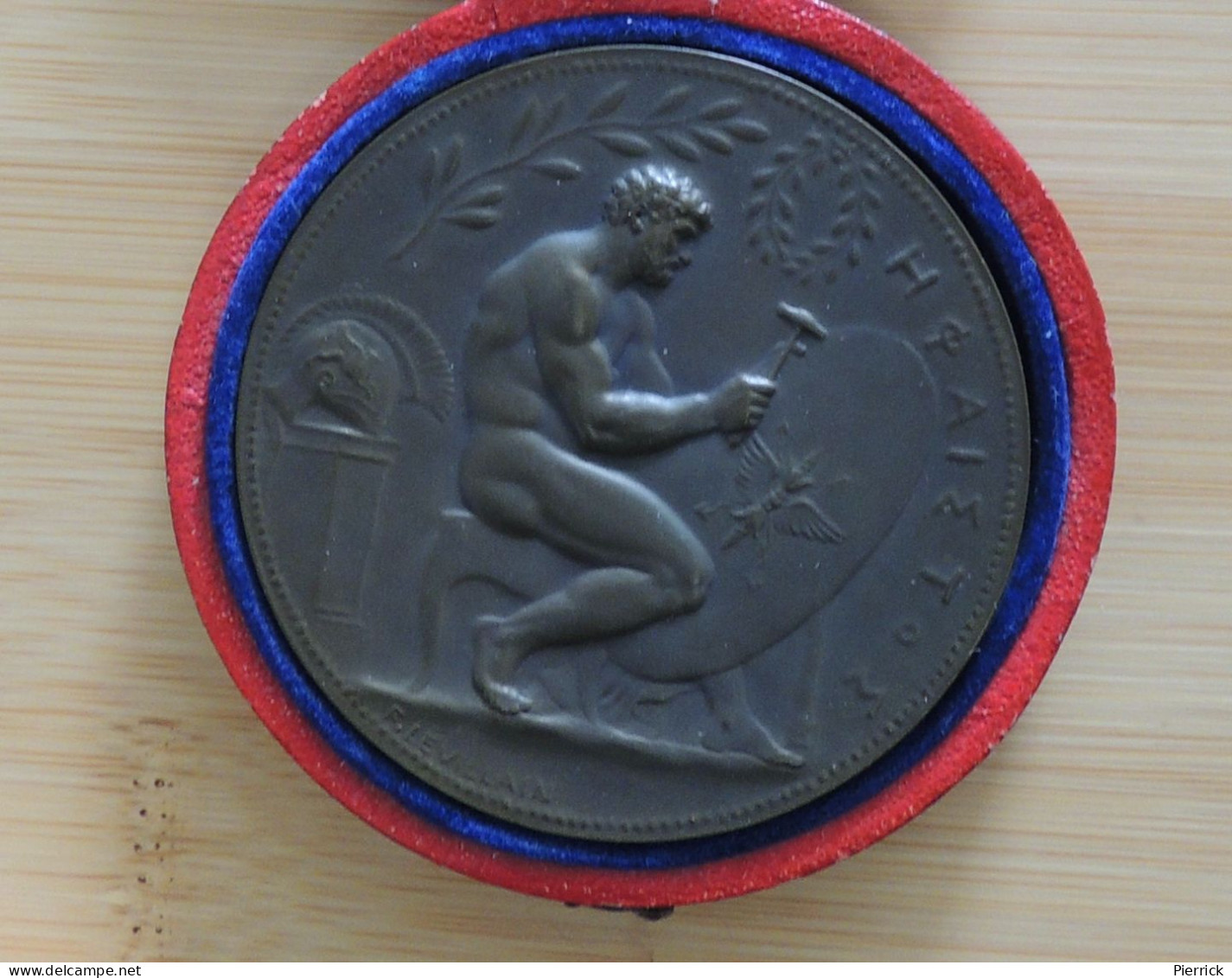 Médaille Héphaïstos Par Ferdinand Levillain, 1902, Cuivre, Réunion Des Fabricants De Bronze. - Firma's