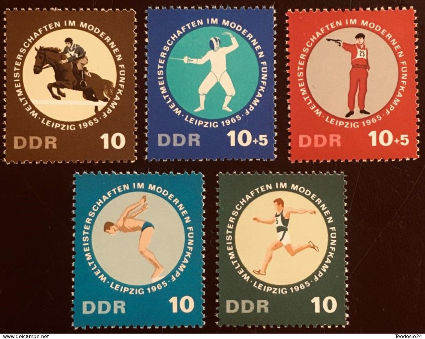 DDR 1965  MI 1133 A 1137 ** - Neufs