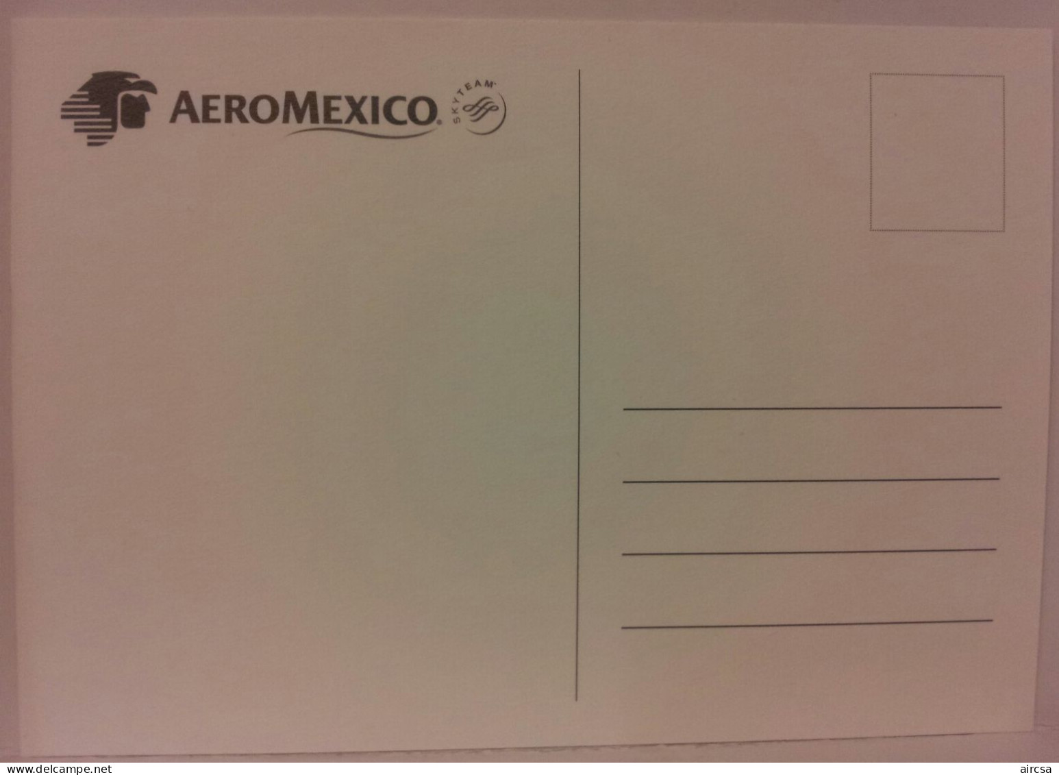 Airline Issue - AEROMEXICO Boeing 737 - Postcard3 - 1946-....: Modern Era