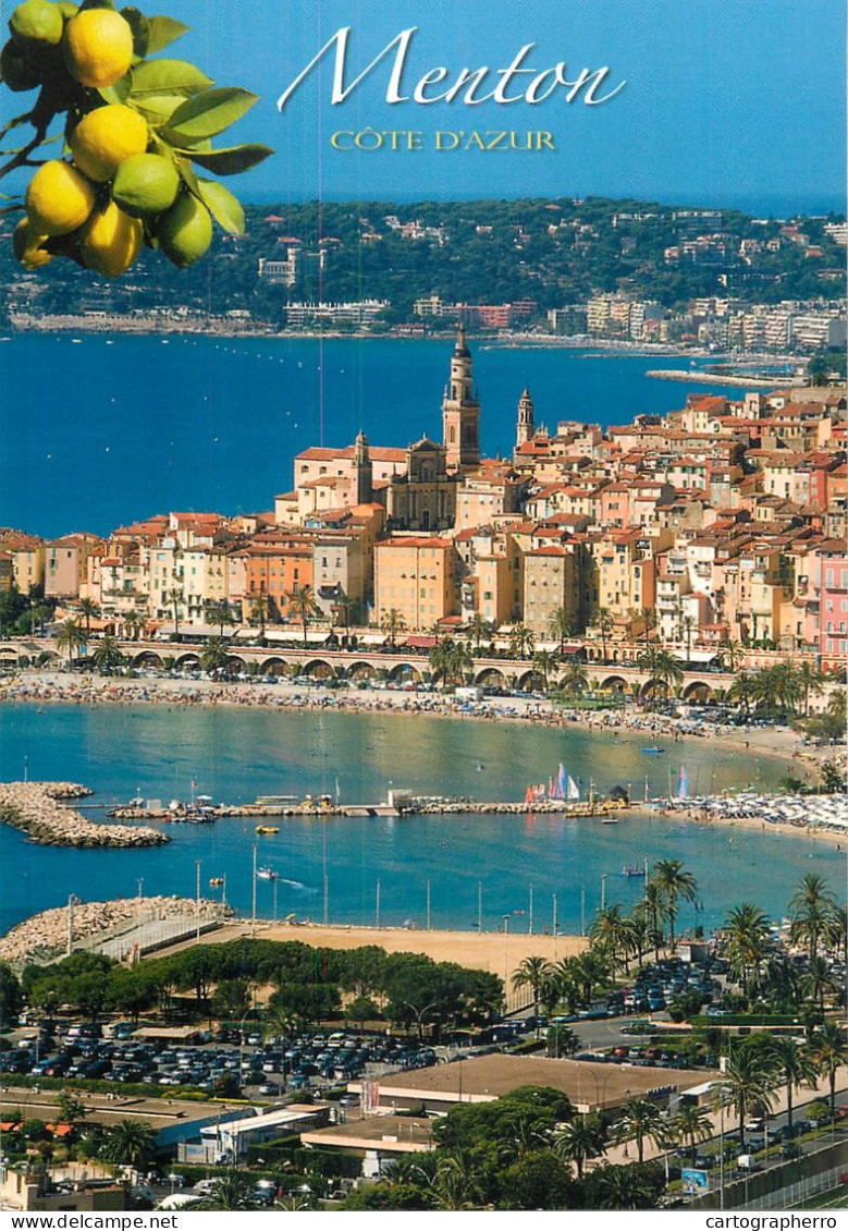 Navigation Sailing Vessels & Boats Themed Postcard Menton Cote D'Azur - Voiliers