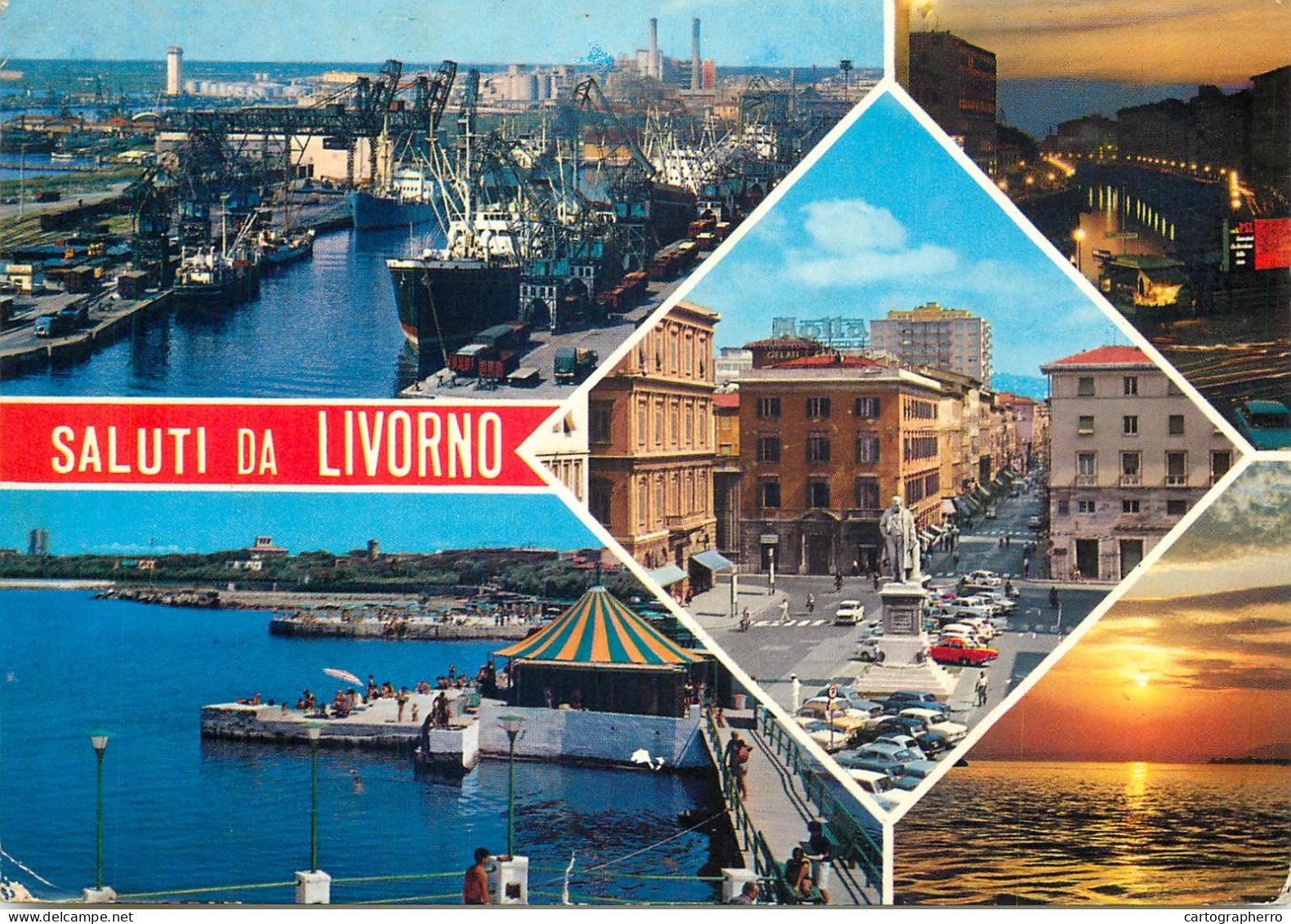 Navigation Sailing Vessels & Boats Themed Postcard Livorno Harbour Shipwright - Voiliers