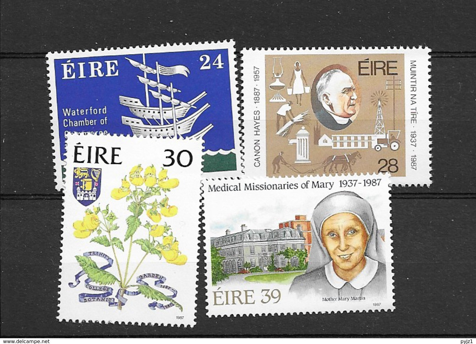 1987 MNH Ireland, Michel 519-22  Postfris** - Unused Stamps