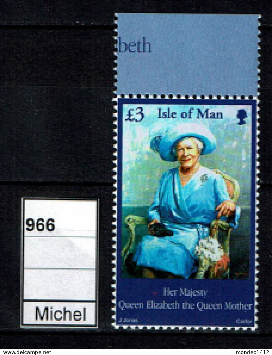 Isle Of Man - 2002 - MNH - Queen Mother - Man (Ile De)