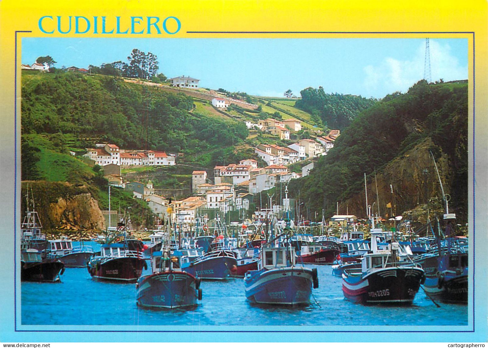 Navigation Sailing Vessels & Boats Themed Postcard Cudillero Harbour - Velieri