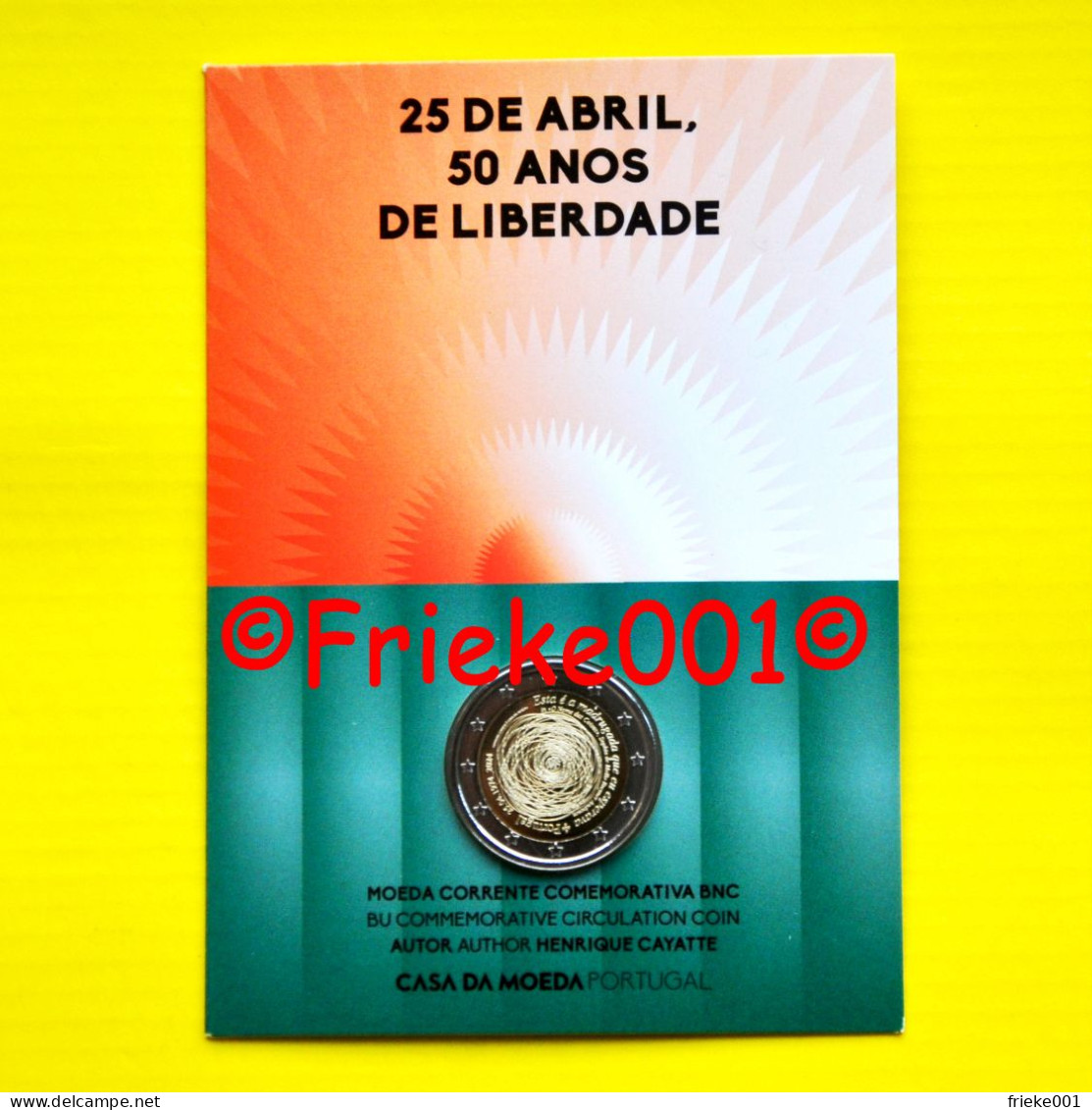 Portugal - 2 Euro 2024 Comm In Blister.(Anjerrevolutie) - Portugal